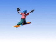 Latający snowboardzista